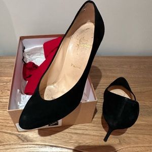 Christian Louboutin Suede 100mm Pumps